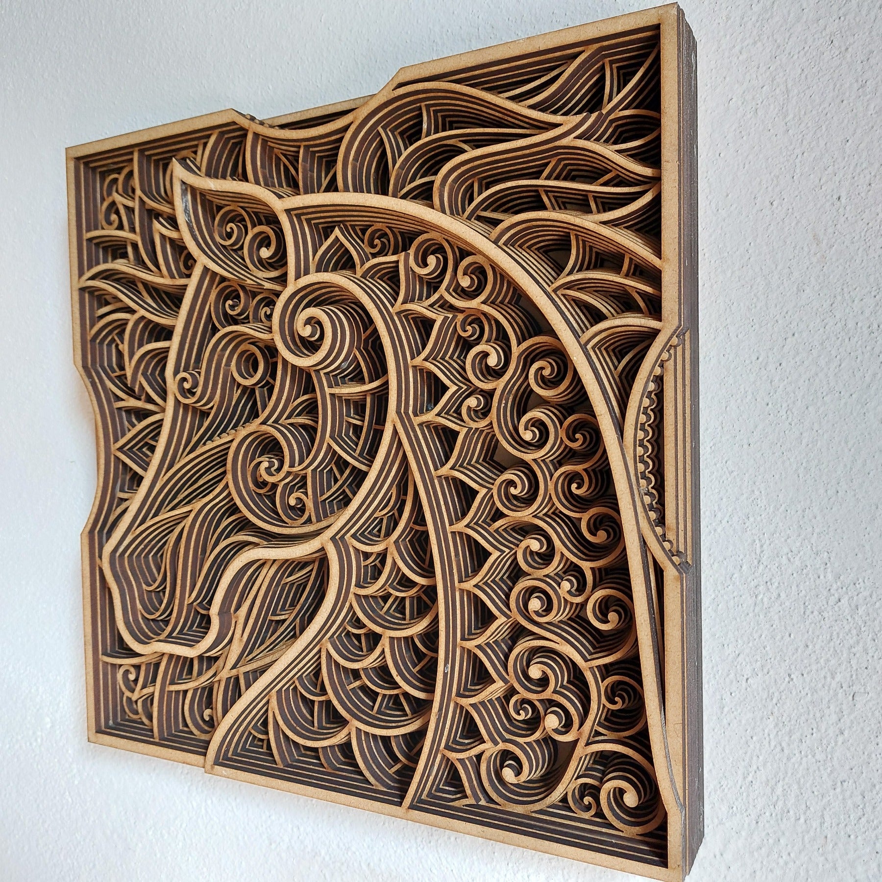 Houten Wanddecoratie Mandala Paard