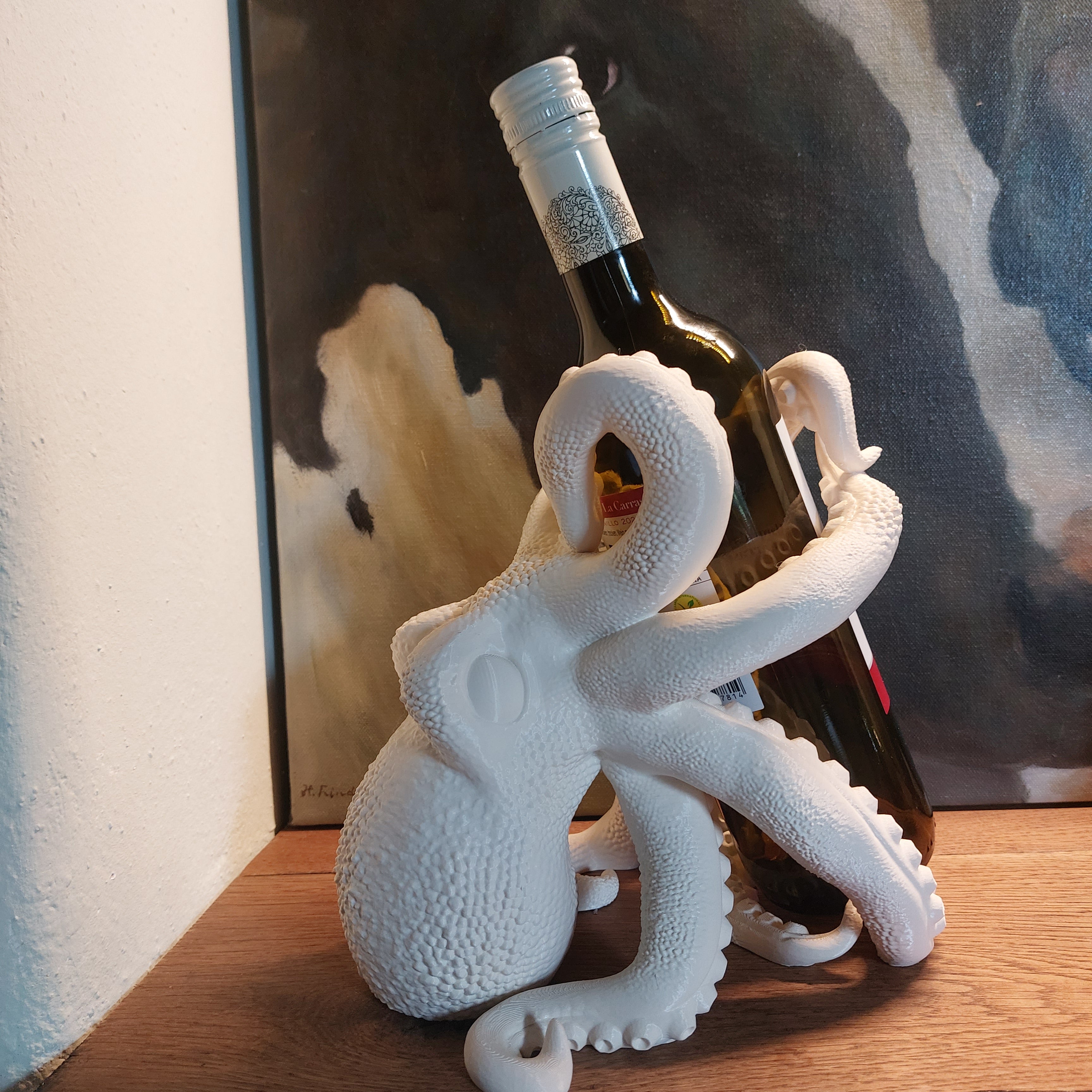 Octopus wijnfles houder