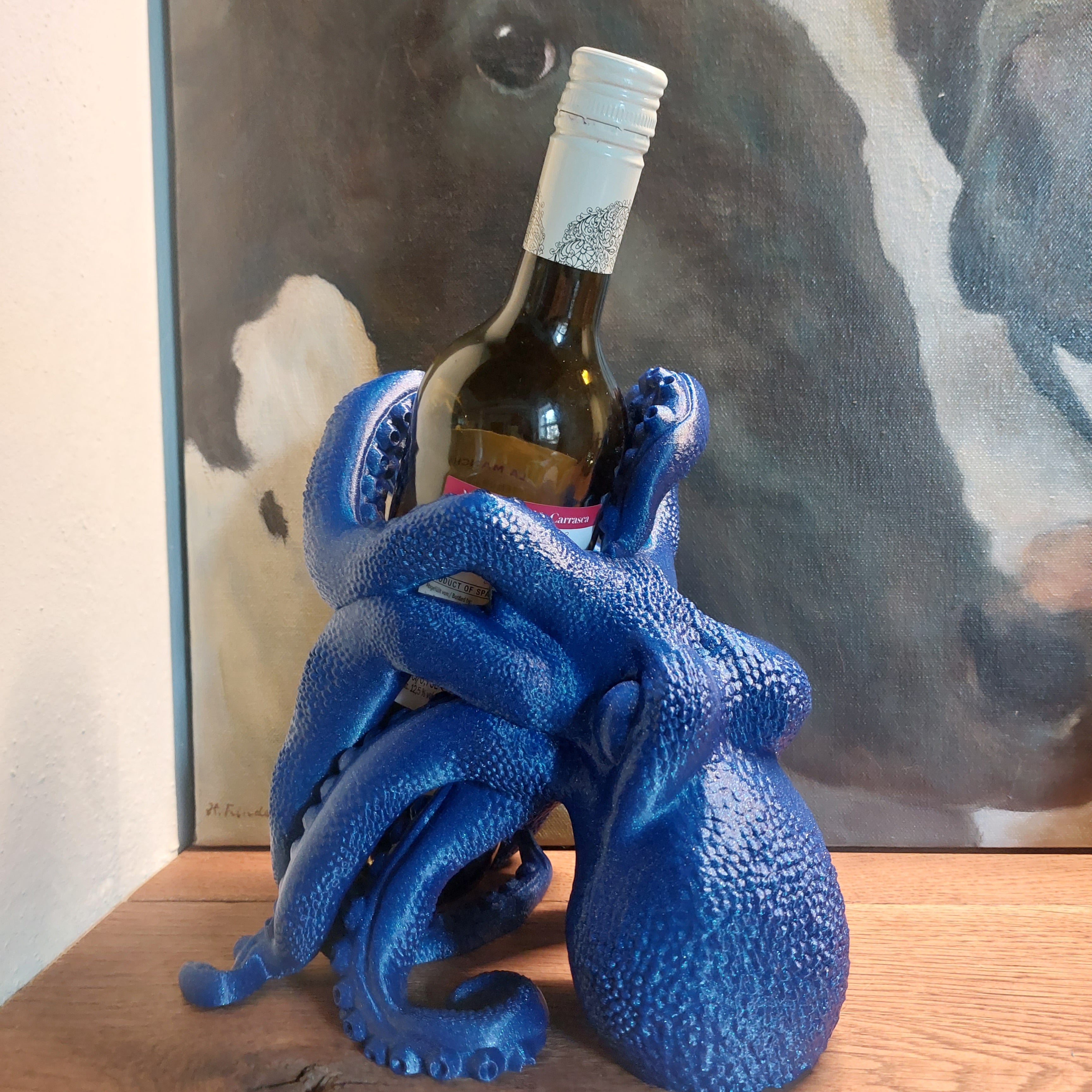 Octopus wijnfles houder