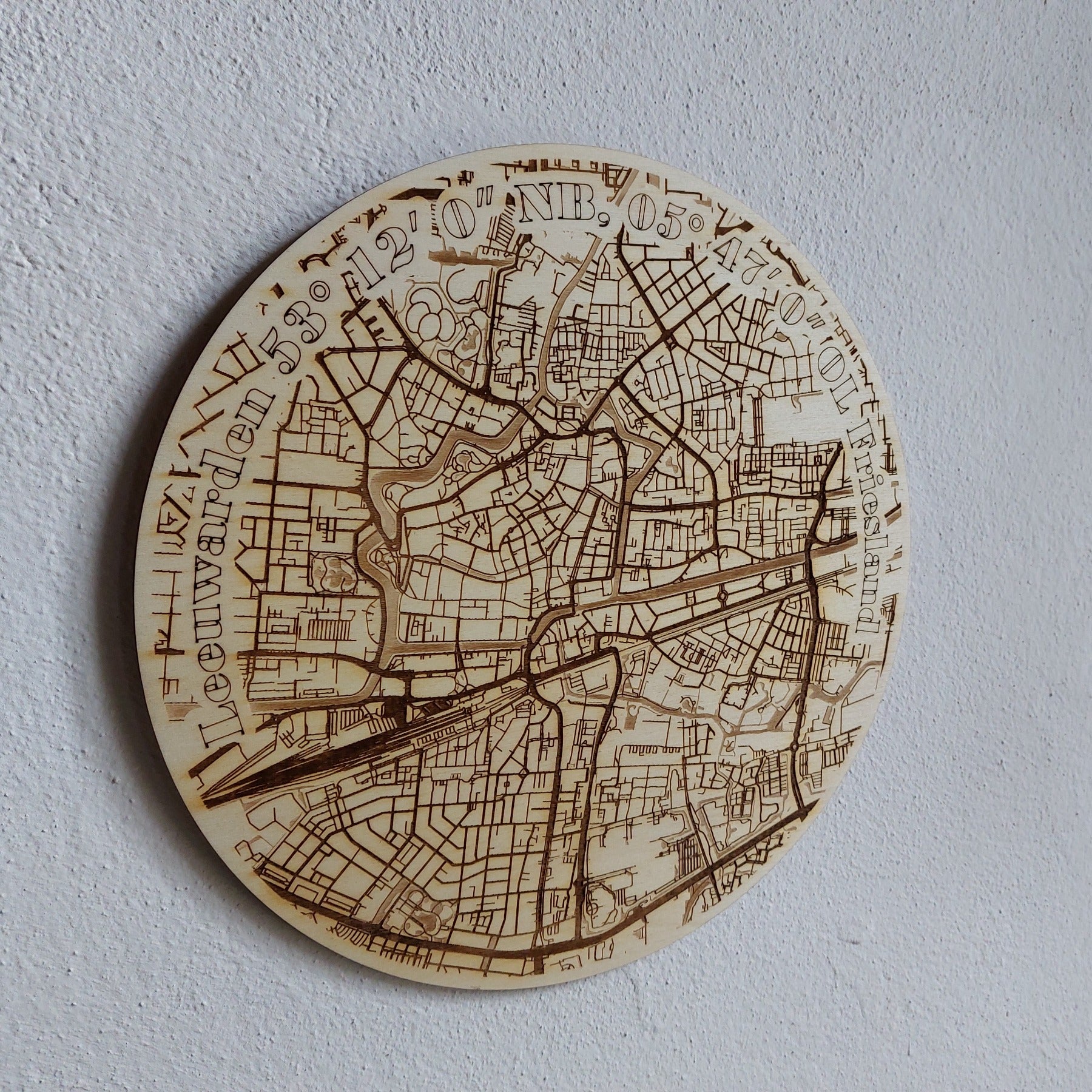 City Map Leeuwarden Rond