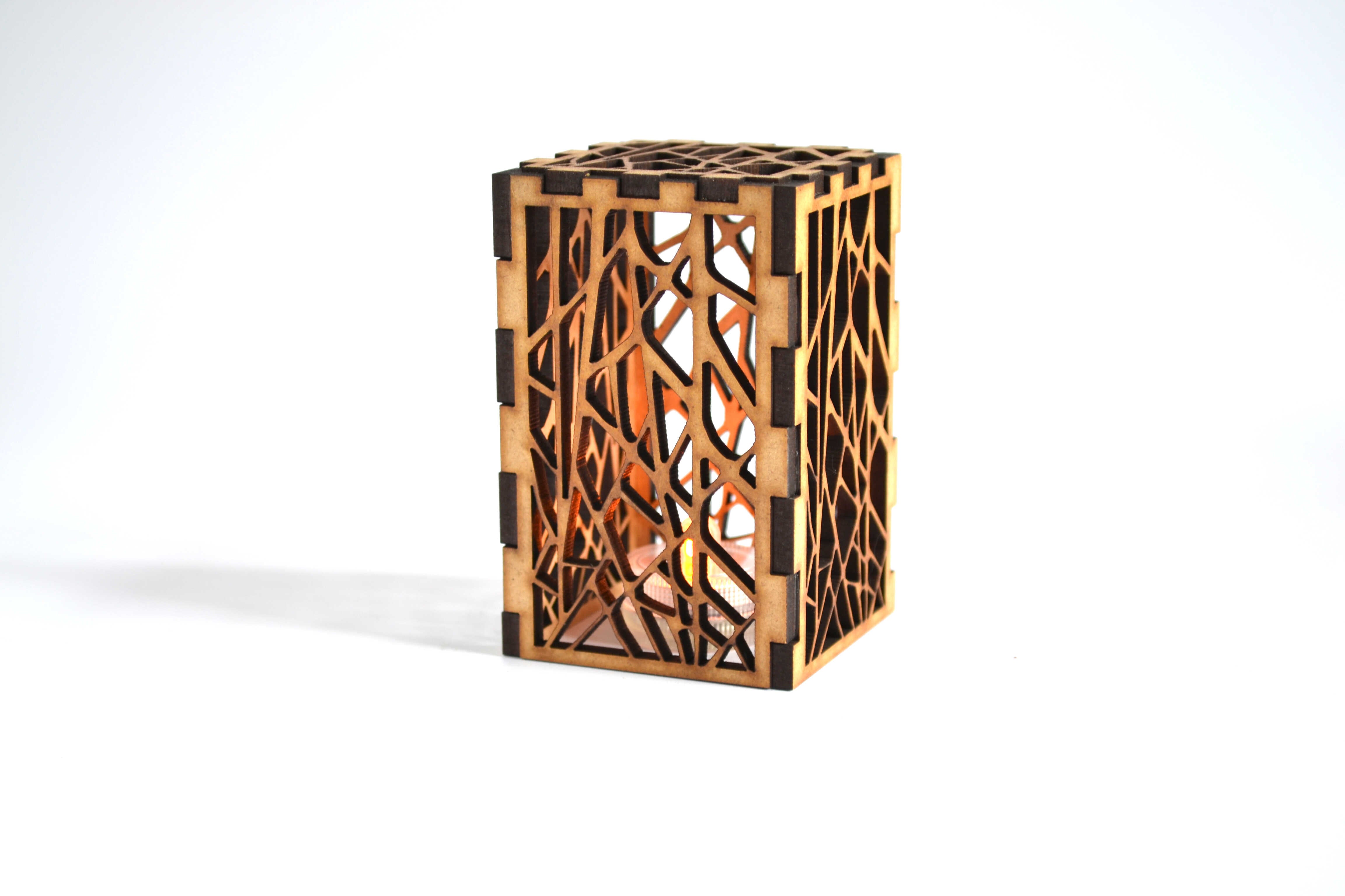 Winter Tree waxinelichthouder hout MDF