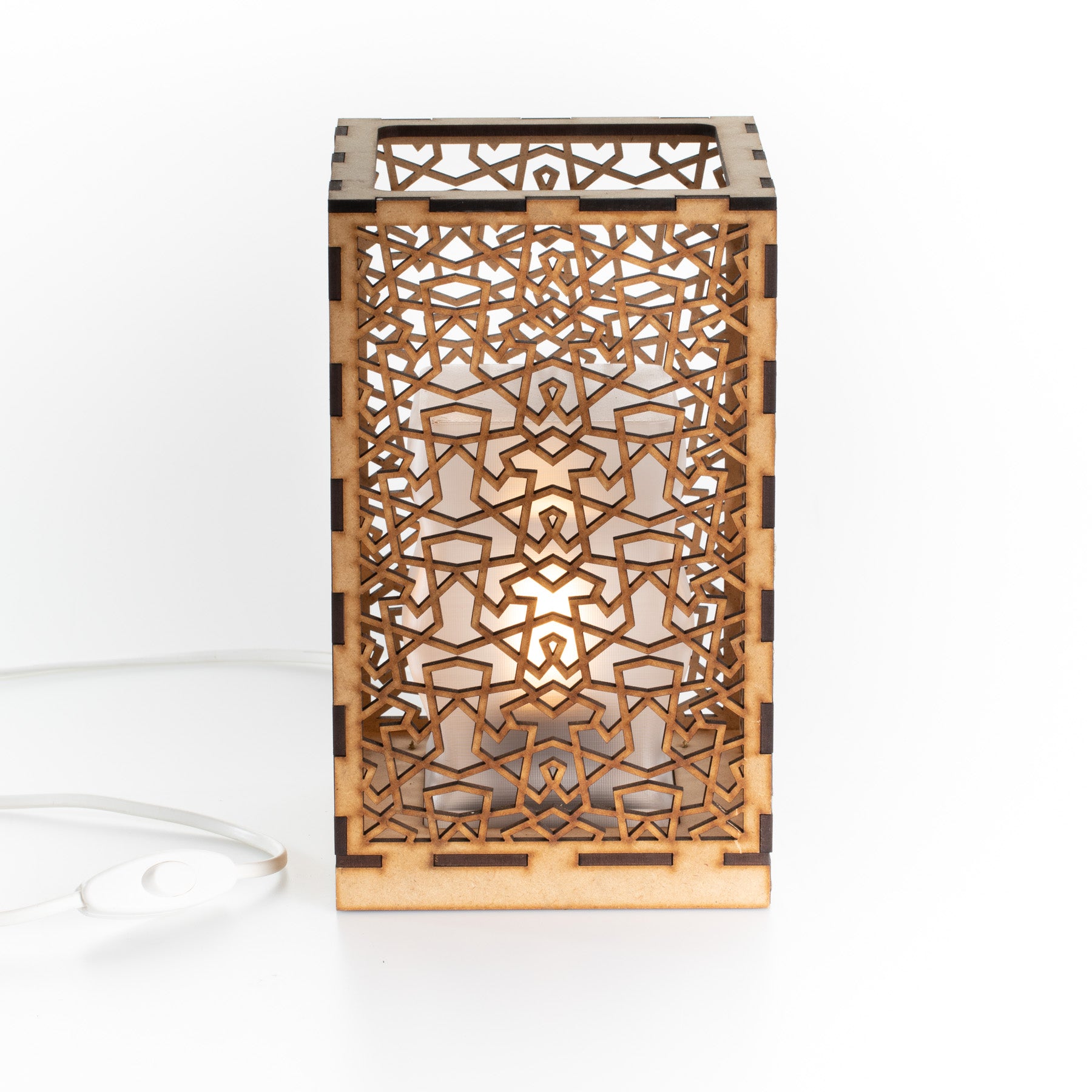 Sweet Home Trends® Box Lamp met Kroon Patroon