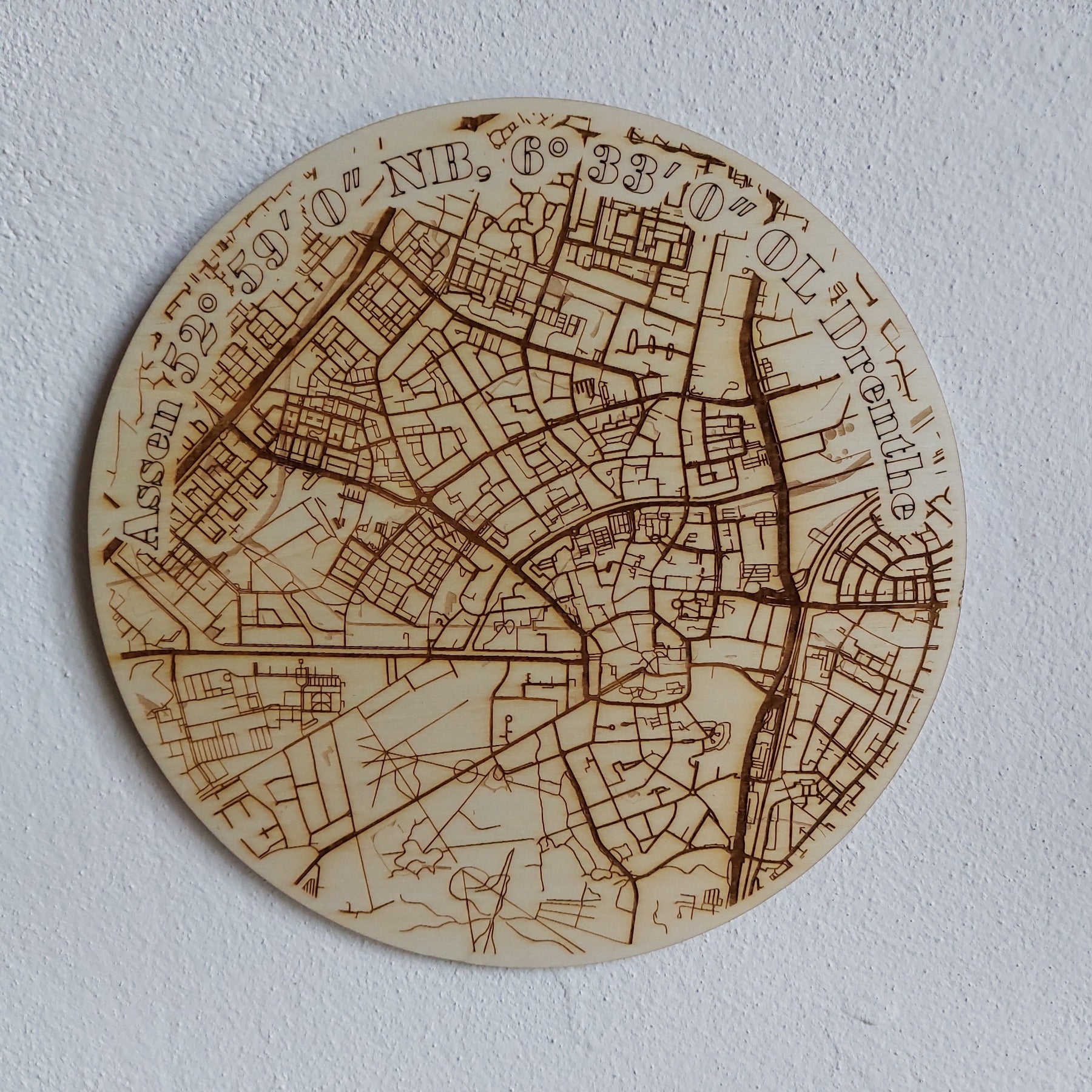 City Map Assen Round
