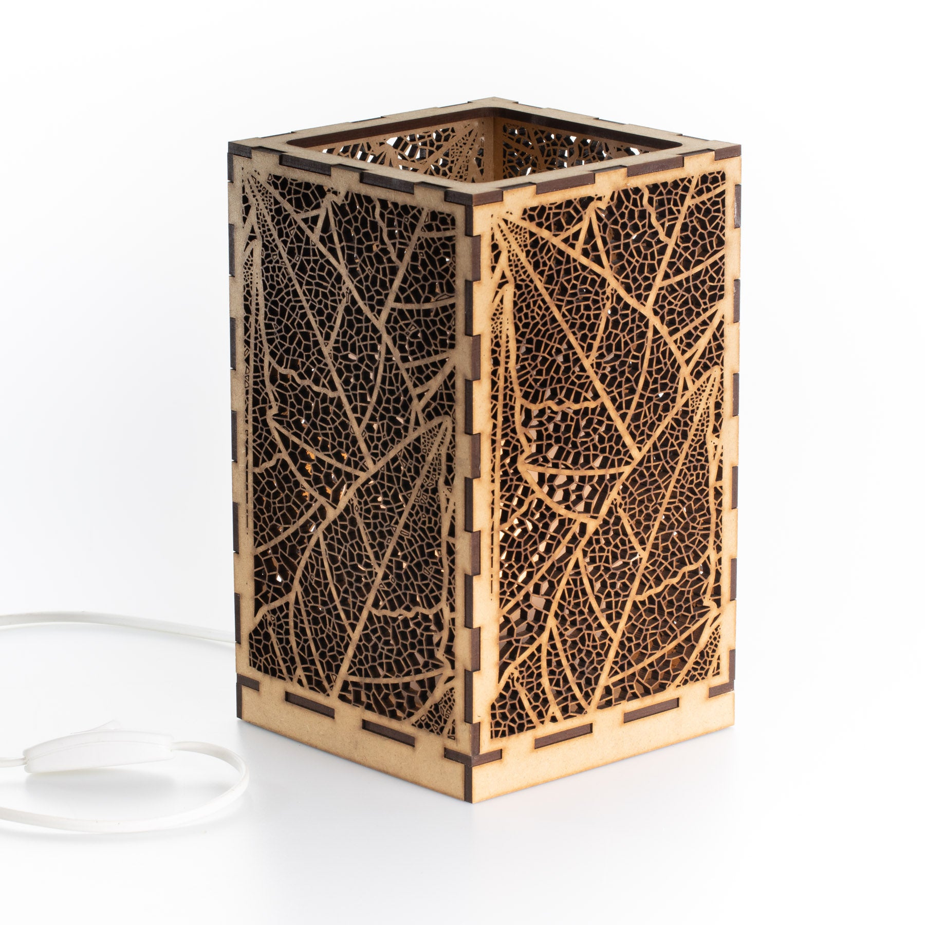 Sweet Home Trends® Box Lamp with Organic Leaf Structure 