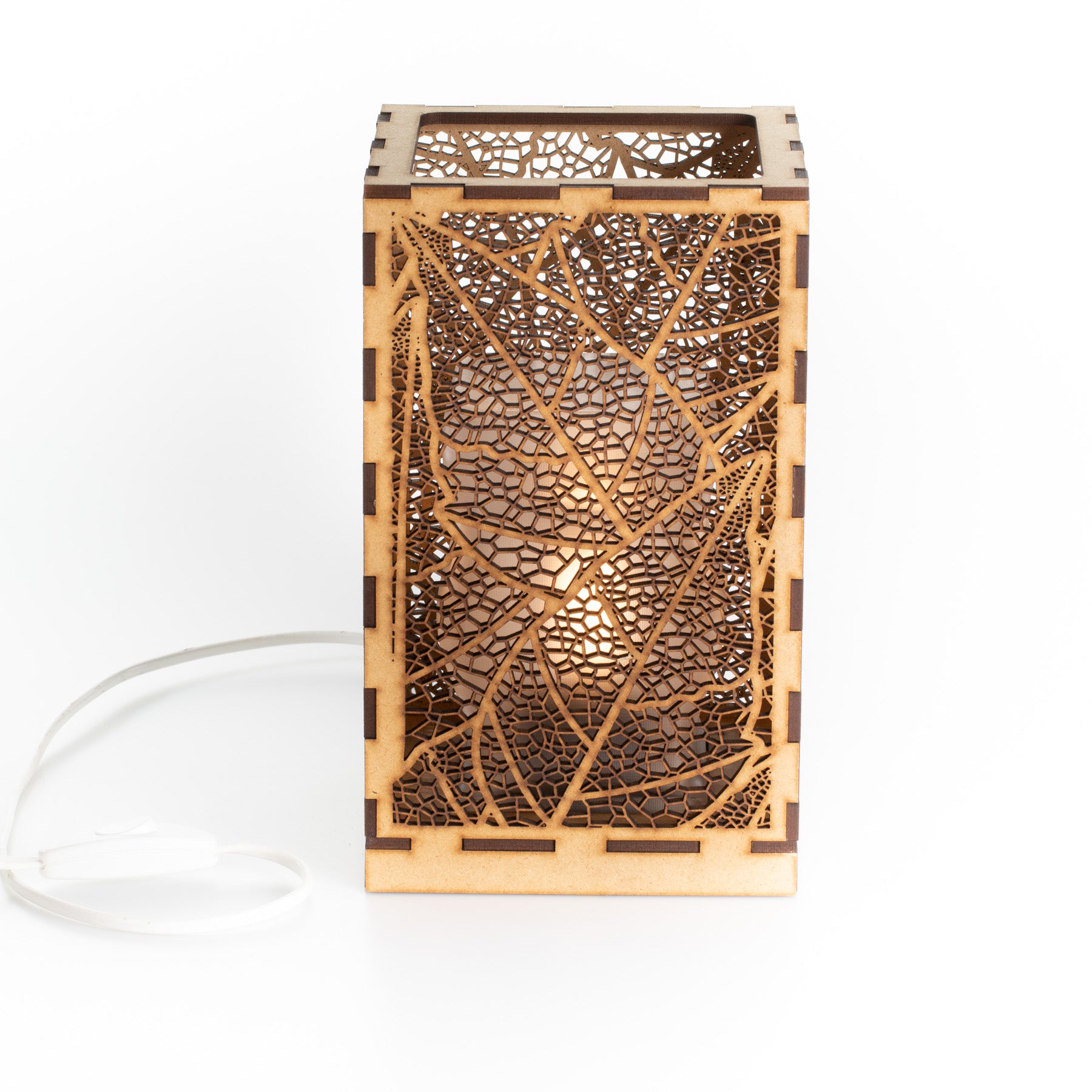 Sweet Home Trends® Box Lamp with Organic Leaf Structure 