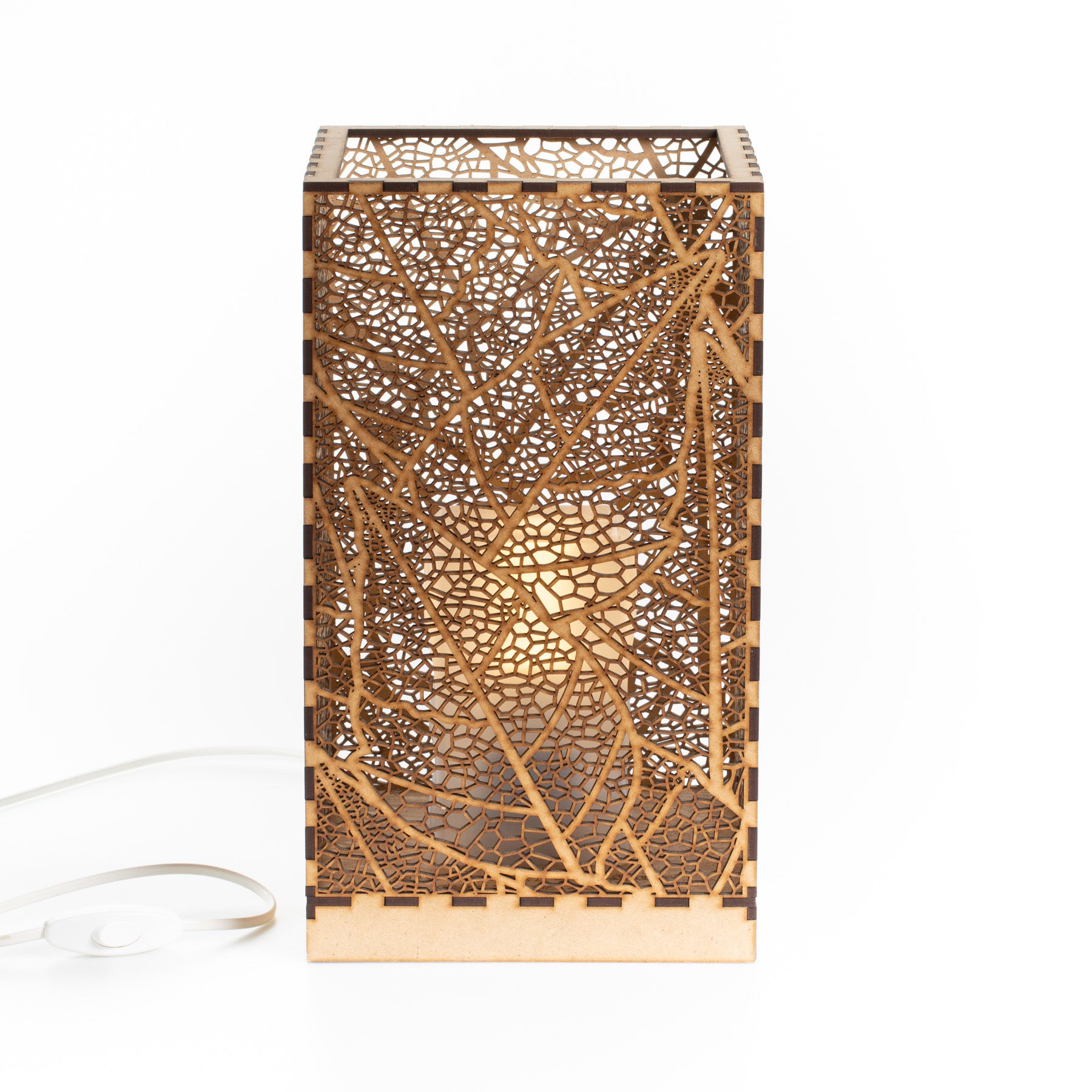 Sweet Home Trends® Box Lamp with Organic Leaf Structure 